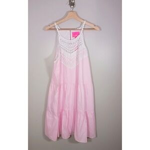 Lilly Pulitzer Women's Britt Seersucker Striped Coastal Beach Dress Size 16 New